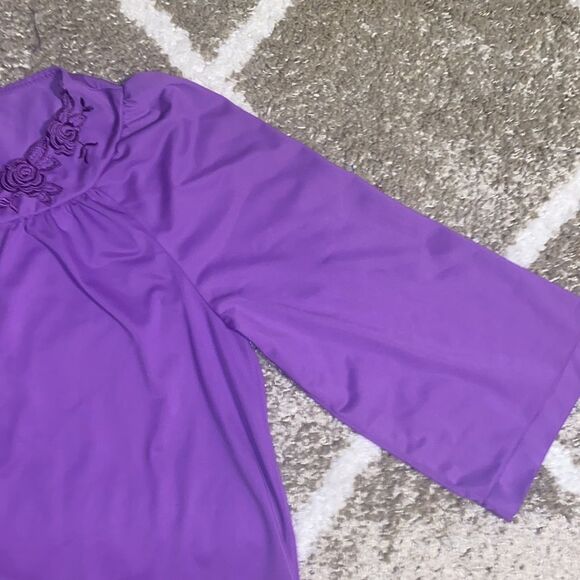 Shadowline Pedals Short Sleeve Button Down MuMu Gown - Picture 4 of 7